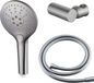 FortiFura Calvi Handdoucheset - Ø12 cm - Rond - 3 Straalsoorten - Geborsteld RVS