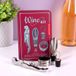 Kikkerland Set d'accessoires pour vin rétro
