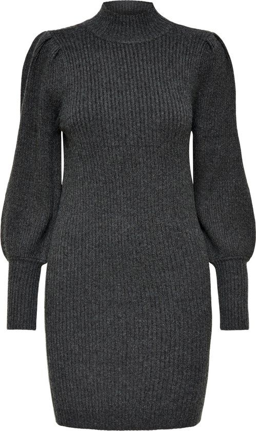 ONLY ONLKATIA L/S DRESS KNT NOOS Women's Dress - Size XS - Dark Grey Melange