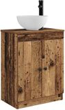vidaXL Badkamermeubel met Wasbak Oud hout 54 x 35 x 83 cm