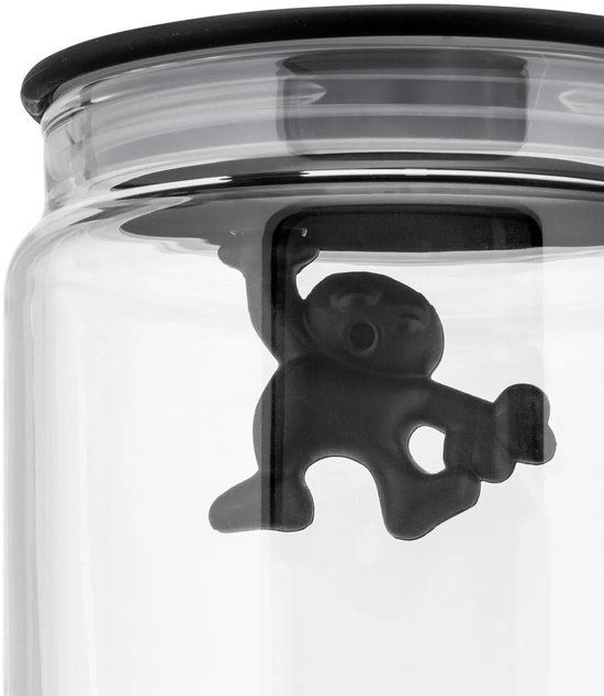 Alessi Gianni - Glazen pot met deksel 20 cm - Blauw