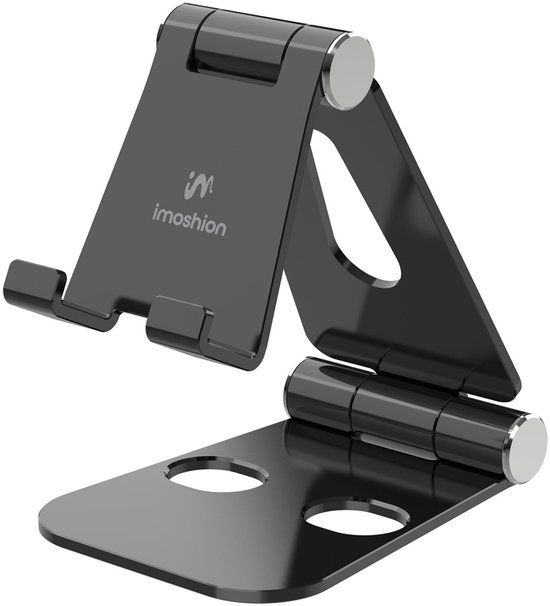 imoshion Verstelbare Telefoon / Tablet Houder Bureau - Opvouwbaar - Universeel - Aluminium