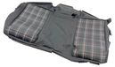 Volkswagen VW Golf 6 GTI, originele stoelbekleding achterbank, zwart met rode ruitpatroon