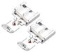Ritsvoet, clip-on, 2 stuks, universel, pour machines à coudre domestiques