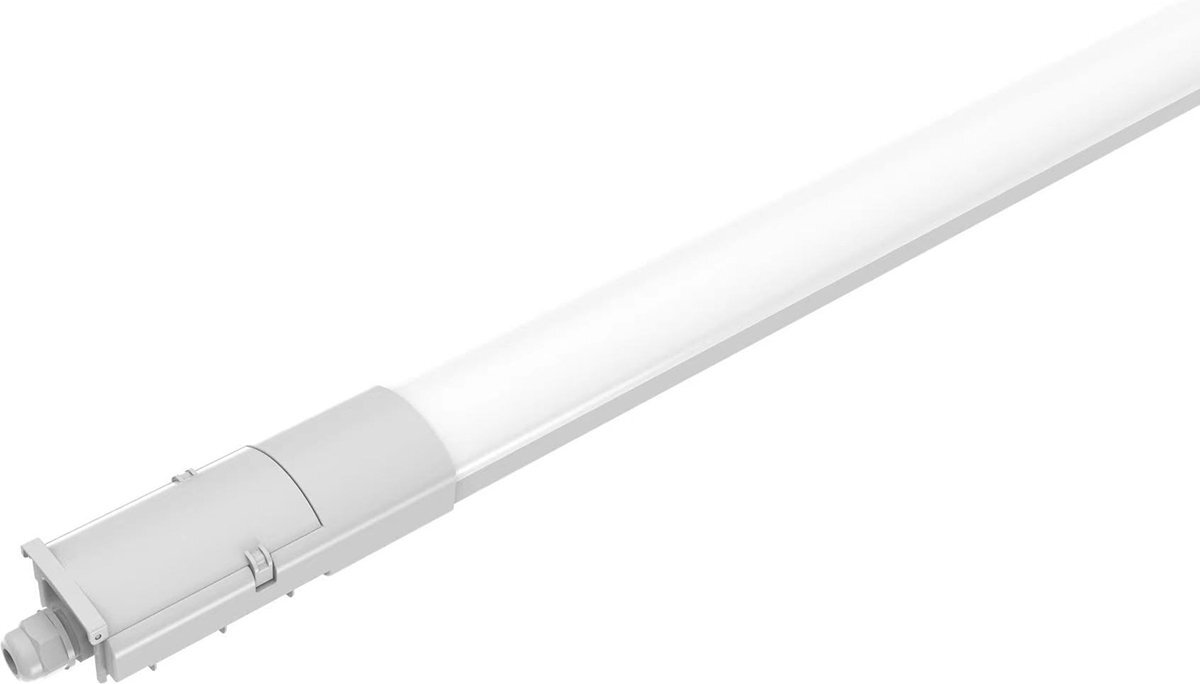 Qualu LED TL Armatuur - LED Balk - Rimo Sinsy - 45W - Waterdicht IP65 - Koppelbaar - Helder/Koud Wit 5700K - 150cm