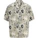 JACK & JONES JJJEFF MONOCHROME AOP RESORT SHIRT SS Hommes Viscose S Vetiver