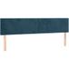 Tête de lit bleu foncé 200 x 5 x 78/88 cm velours