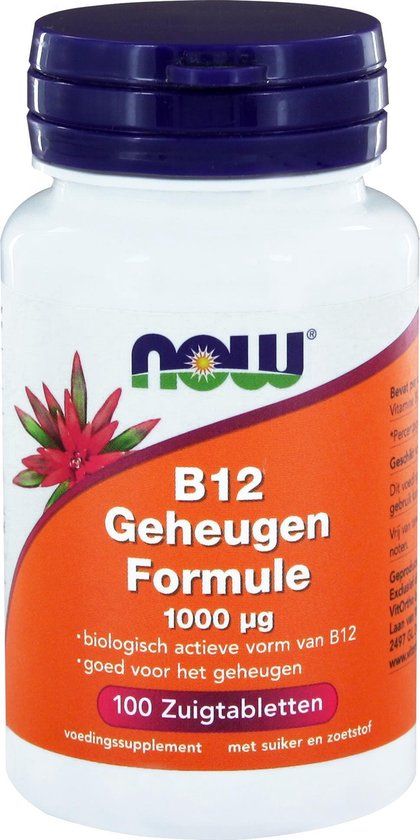 Now Foods - Vitamine B-12 Geheugen Formule 1000 µg - 100 Zuigtabletten