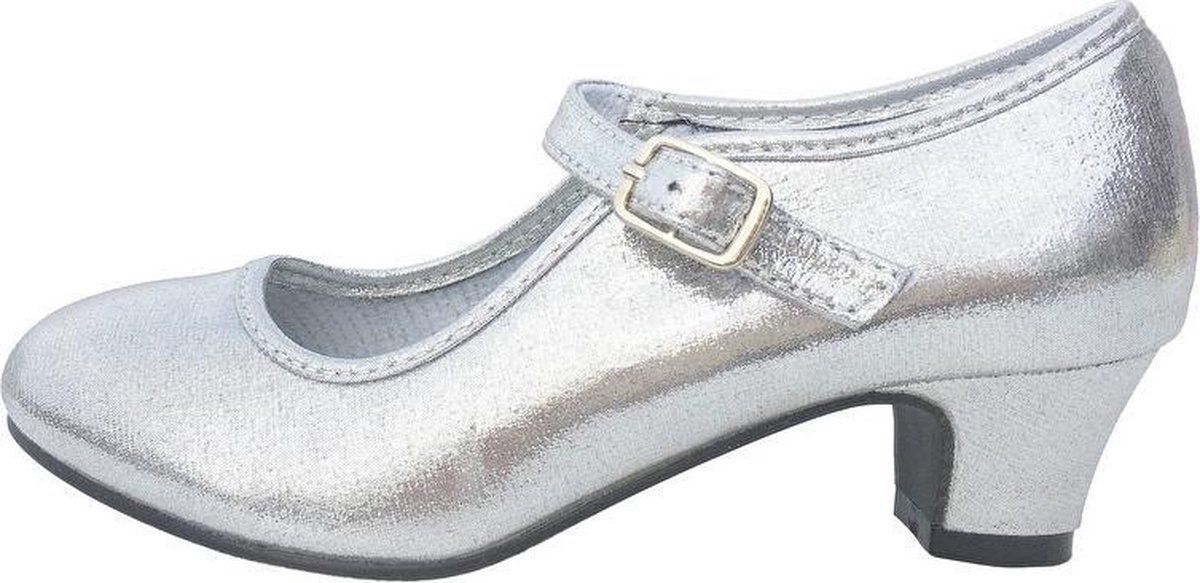 Spaansejurk NL Elsa schoenen zilver glossy - Maat 36