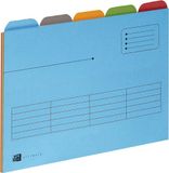 Oxford Ultimate dossiermap, A4, karton, 5 tabs, 5 stuks, assorti kleuren