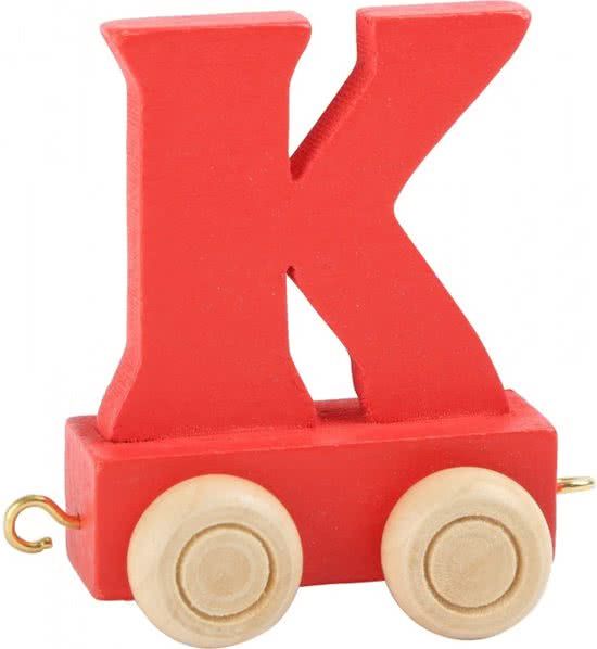 Small foot company Houten lettertreintje K rood