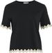 Vila T-shirt Vicalisa O-neck 2/4 Top 14106763 Black Beauty/birch Dames Maat - M