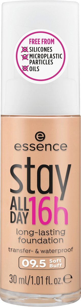Essence Cosmetics Foundation Stay All Day 16h Long-Lasting 09.5 Soft Buff, 30 ml