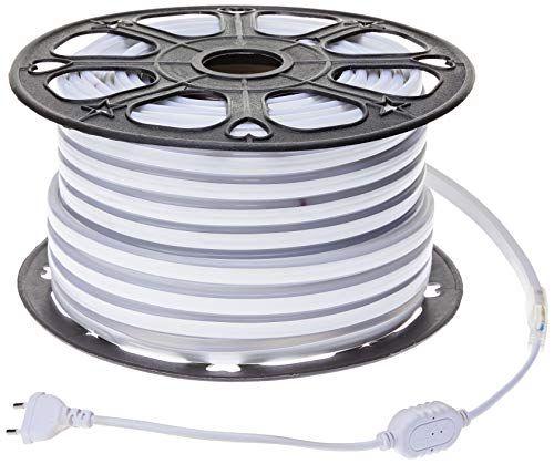 JANDEI Led-neonlicht, flexibel, dubbelzijdig, 120 LED/m, 7 W/m, roze buiten 50 m
