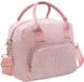 Sac à lunch isolé - Grand velours côtelé, réutilisable, doux - Pour le travail, le pique-nique, la plage - Rose, 10 litres