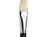 Winsor & Newton 5634012 Azanta Plat Penseel Varkenshaar Zwart/Wit Nr. 12