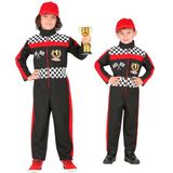 Widmann Milano Race pak Formule 1 kinderen Zwart Polyester Jumpsuit Ritssluiting Maat 158