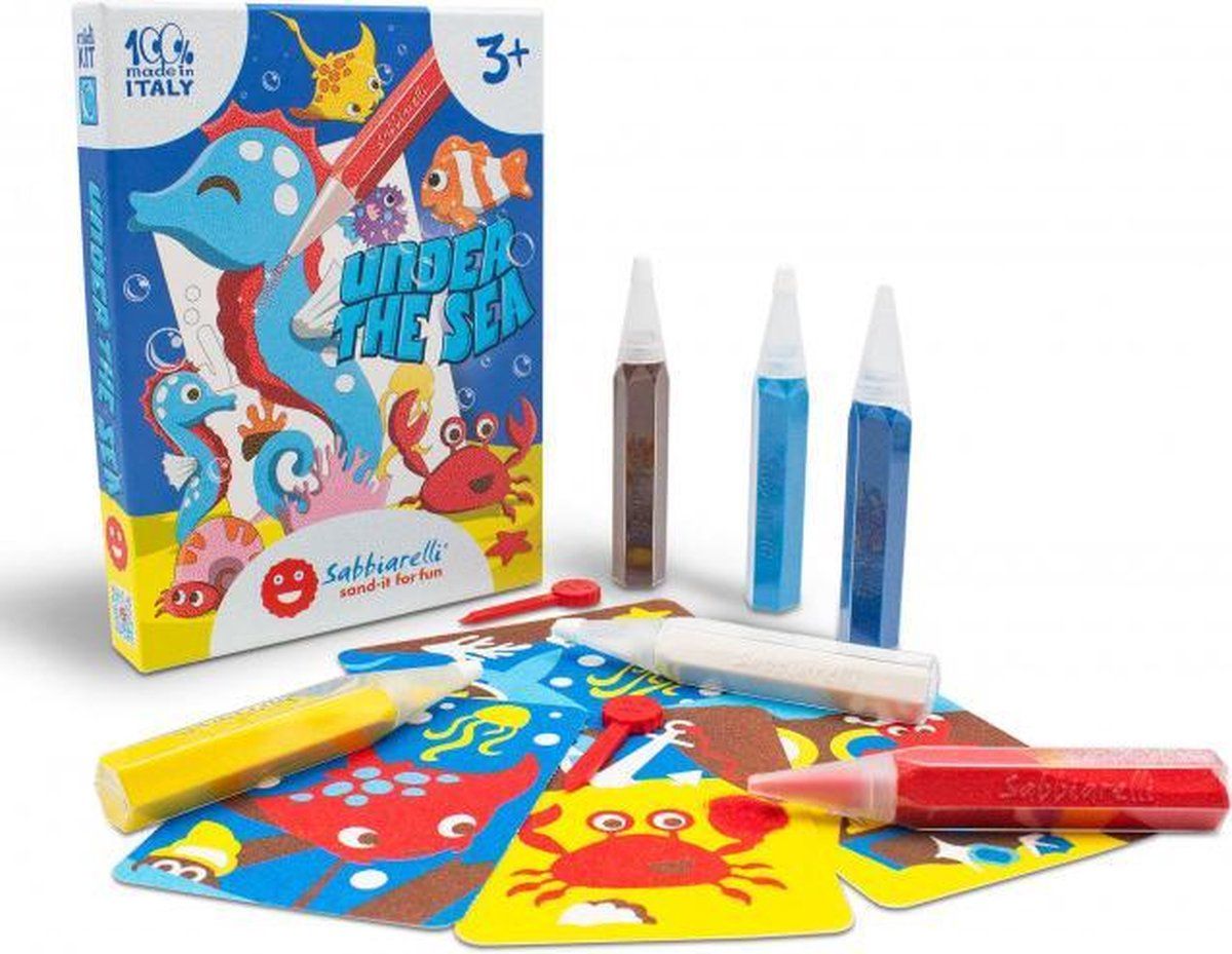 Sabbiarelli Zandschilderen Set Onder de Zee Puzzel - Multi - 8032568754271