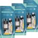 Lumineo Adapter - 3x - voor 2 AAA batterijen - batterij vervanger - 300 cm aanloopsnoer