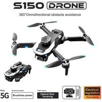 SZSMART S150 Drone met Dual 4K 360° Obstacle Avoidance Camera (3 Batterij - Autonomie: 18 min - Zwart)
