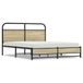 vidaXL Bedframe 150x200cm Sonoma Eikenhout