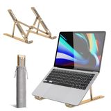 K-MART Verstelbare laptopstandaard voor bureau, 6-hoekige laptopverhoger, draagbare laptophouder, luchtgeventileerde koelnotebookstandaard voor compatibel met MacBook Air, Pro, Dell 10-15,6 inch