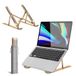 K-MART Verstelbare laptopstandaard voor bureau, 6-hoekige laptopverhoger, draagbare laptophouder, luchtgeventileerde koelnotebookstandaard voor compatibel met MacBook Air, Pro, Dell 10-15,6 inch