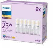 Philips LED Capsule - 25 W - G9 - Warmwit licht - 6 stuks