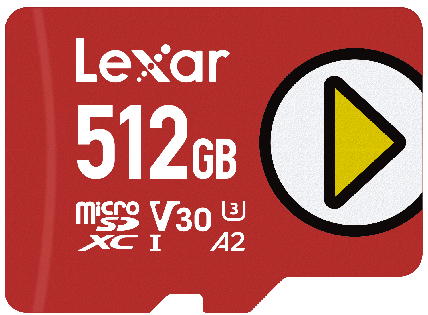 Lexar PLAY MicroSDXC UHS-I Card 512GB Class 10 Rood