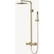 Kroos ® Colonne de douche thermostatique doré brossé moderne - Sirius