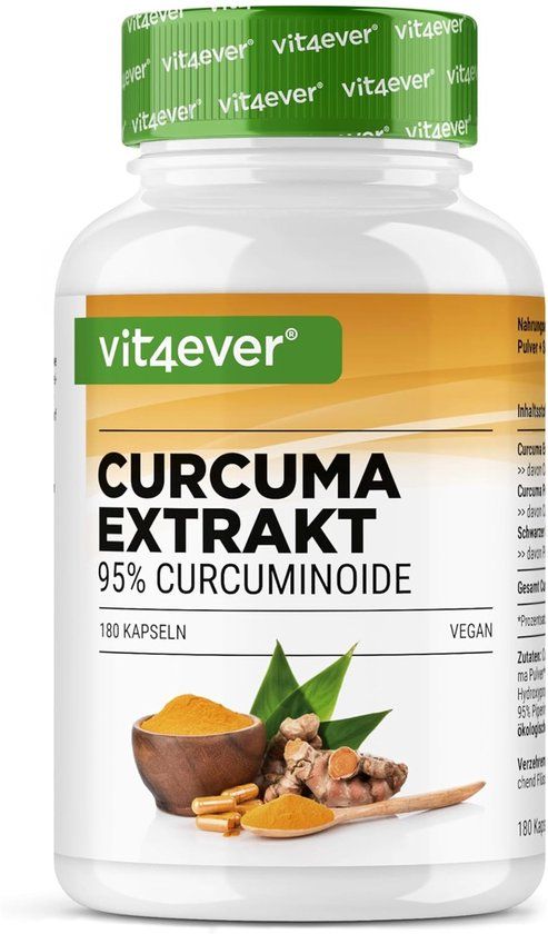 Vit4ever Curcuma / Kurkuma extract - 180 capsules - Premium