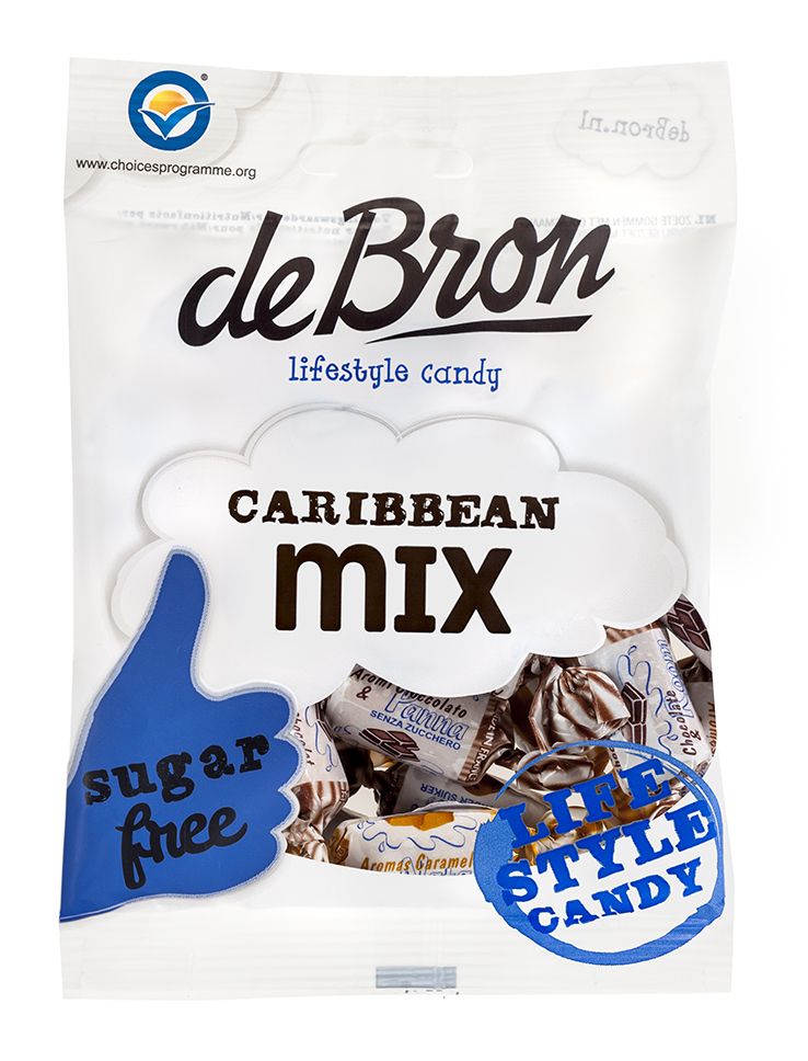De Bron Caribbean Toffeemix Suikervrij - 8712514092175