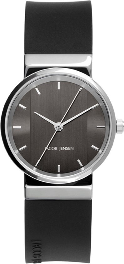 Jacob Jensen 748 horloge dames - zwart - edelstaal