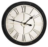 Horloge mural avec chiffres romains, métal, 62x7x62 cm