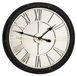 Horloge mural avec chiffres romains, métal, 62x7x62 cm
