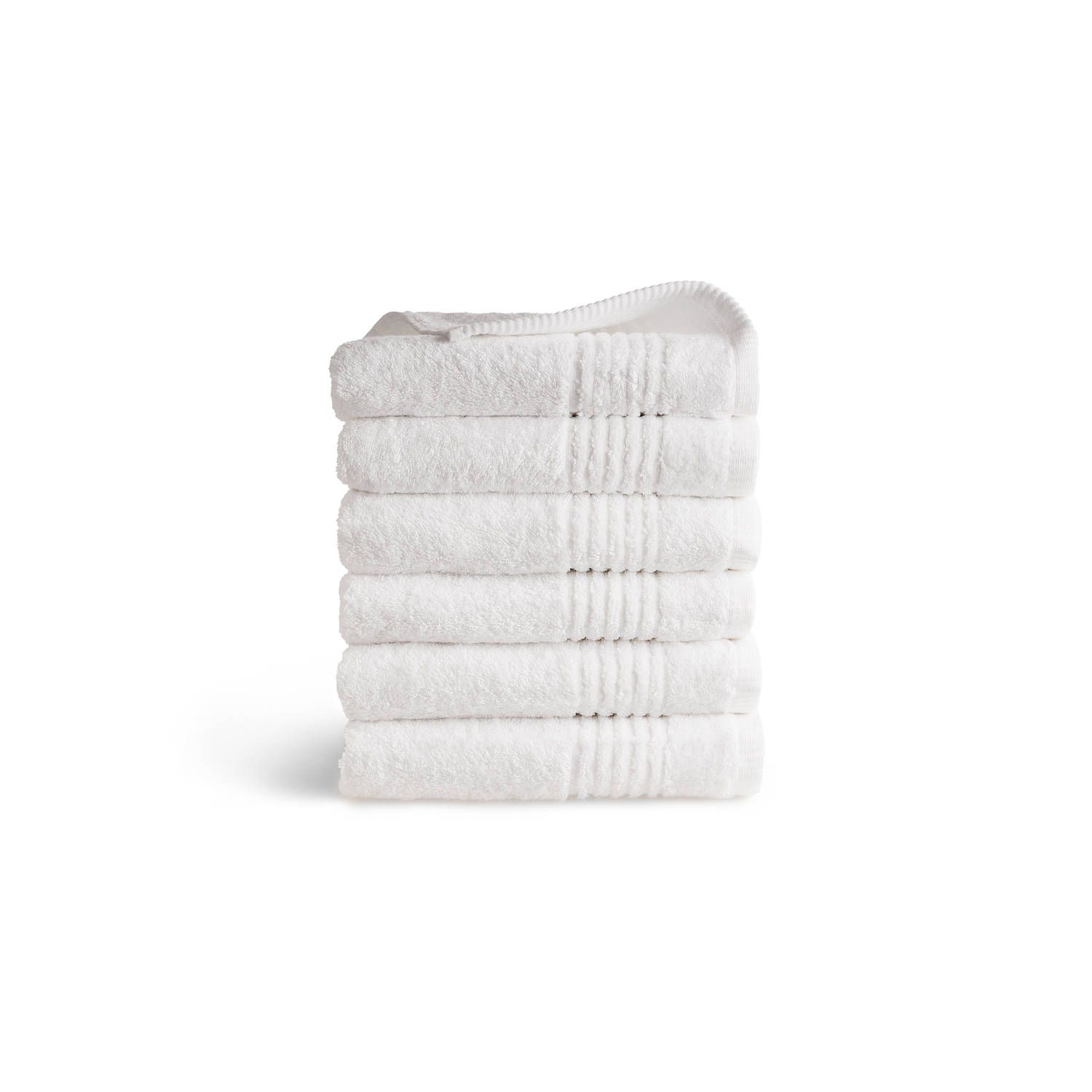 SeaShell supreme handdoek - 650 gram/m2 - 100% egyptisch katoen - white - 6 stuks - 50x100cm