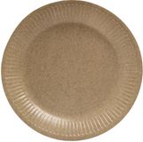 PROnappe Kartonnen Borden Rond 230mm Geel, 20 stuks
