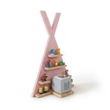 Relaxdays Toniebox-rek - 49x69x9 cm - tentvorm - roze