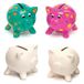 Baker Ross Keramische Varkens Spaarpotten (Set van 4)