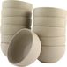 OTIX Bols à soupe - Sans anse - Set de 12 - 600ml - Caramel - Grès