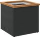 vidaXL Plantenbak 40x40x40 cm poly rattan zwart