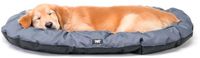 Ferplast Hondenbed Hondenkussen Groot formaat hond Antikrasstof Machinewasbaar op 30° Waterdicht hondenmatras 100 x 63 x 3 cm Grijs