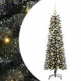 vidaXL Sapin de Noël artificiel avec 150 LED Vert 120 cm PVC et Plastique et Acier