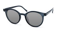 Vista Bonita CLASSIC – Lunettes de lecture solaires UV400 – Puissance +1.50 – Couleur Midnight Blue – Grand modèle – Accroche-regard – Coupe ronde – Branches flexibles - Étui et chiffon assortis inclus