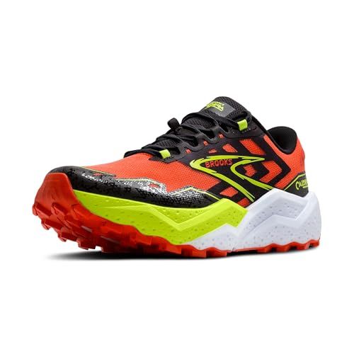Brooks Caldera 7 Heren - Cherry Tomato/Phantom/Lime - EU 41