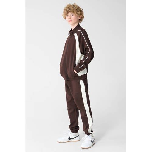 Shoeby sweatvest - donkerbruin