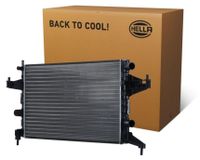HELLA 8MK 366 302-621: Radiateur, refroidisseur d'eau, radiateur moteur pour OPEL Corsa C (3 portes), Tigra TwinTop, COMBO (camionnette/break), COMBO Tour
