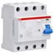ABB F204 B-25/0.03 FI-veiligheidsschakelaar type B – RCD 4-polig 25 A 30 mA 10 kA 10 kA allstroomgevoelig 4TE voor PV & frequentieomvormer 2CSF204568R1250