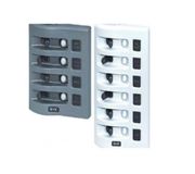 Blue Sea Systems BSS Schakelpaneel WD 12V CLB 4-Voudig Grijs