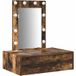 Table de toilette marron 60 x 40 x 70 cm bois d'ingénierie